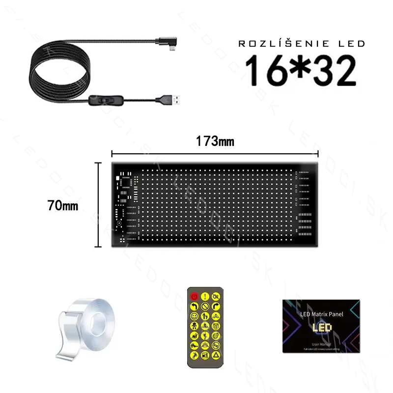 LED Matrix Panel – Programovateľný LED panel pre autá, kamióny a výklady s Bluetooth ovládaním