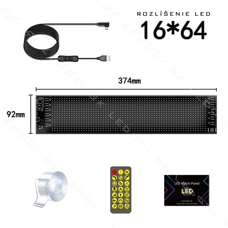 LED Matrix Panel – Programovateľný LED panel pre autá, kamióny a výklady s Bluetooth ovládaním