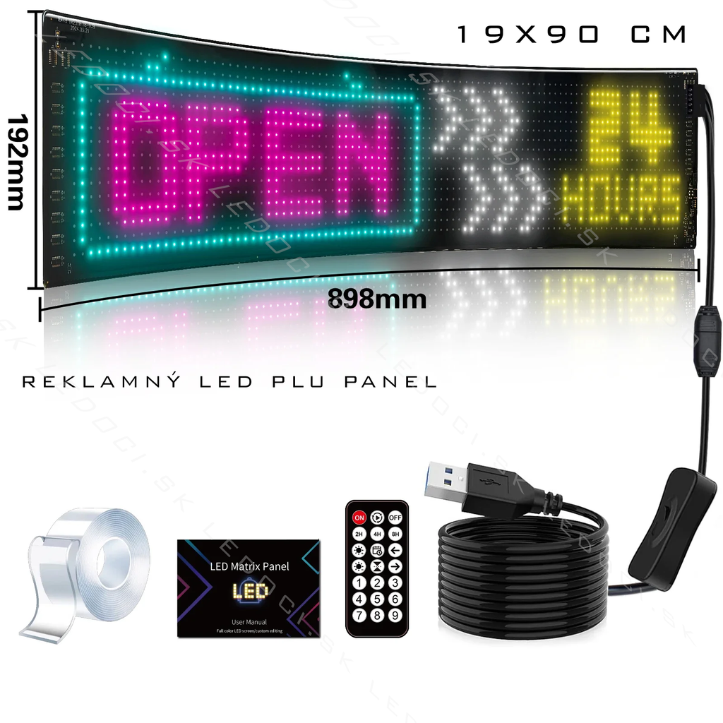 LED Matrix Panel – Programovateľný LED panel pre autá, kamióny a výklady s Bluetooth ovládaním