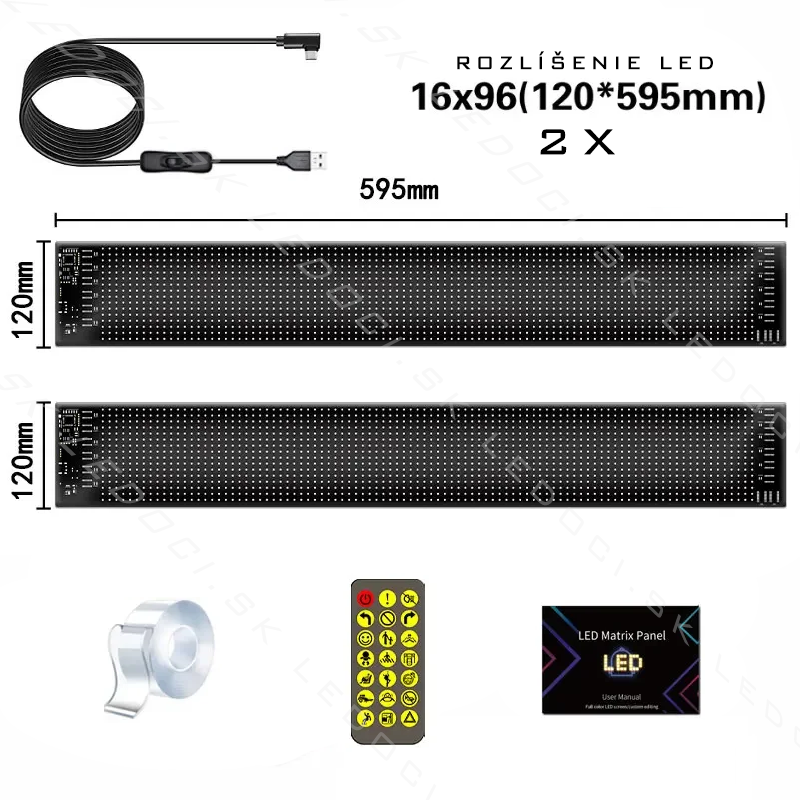 LED Matrix Panel – Programovateľný LED panel pre autá, kamióny a výklady s Bluetooth ovládaním