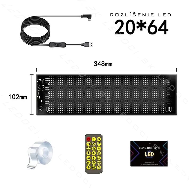 LED Matrix Panel – Programovateľný LED panel pre autá, kamióny a výklady s Bluetooth ovládaním