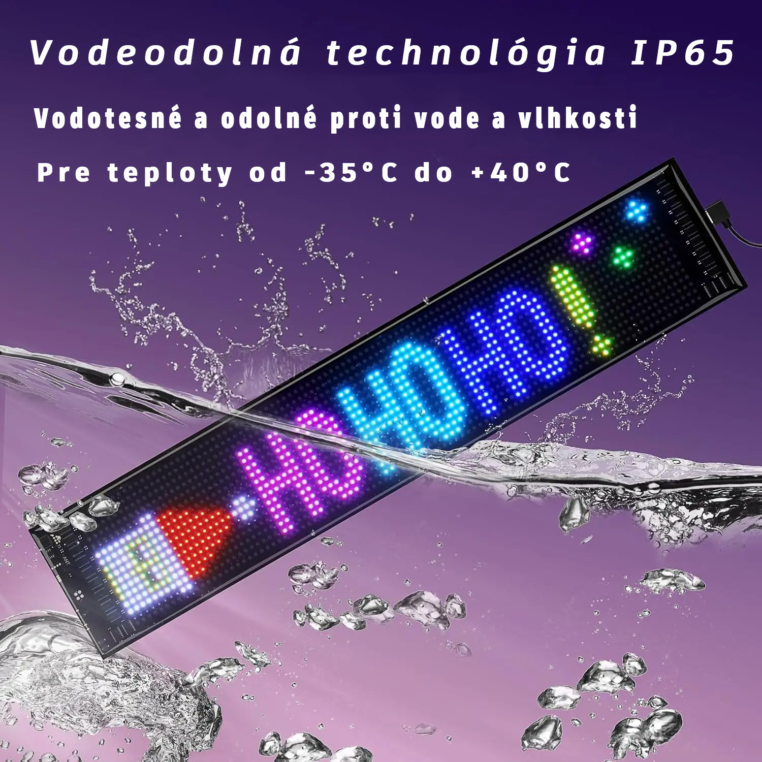 LED Matrix Panel – Programovateľný LED panel pre autá, kamióny a výklady s Bluetooth ovládaním